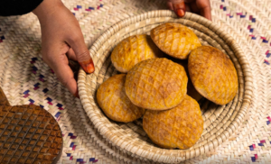 Kleija Bread traditional bread, Buraydah, Saudi Arabia