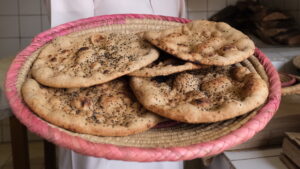 Khubz Ahmar Bread traditional bread, Al-Ahsa, Saudi Arabia